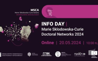 MSCA: Ημερίδα Ενημέρωσης για τις Δράσεις Doctoral Networks από τα Εθνικά Σημεία Επαφής Ελλάδας και Κύπρου
